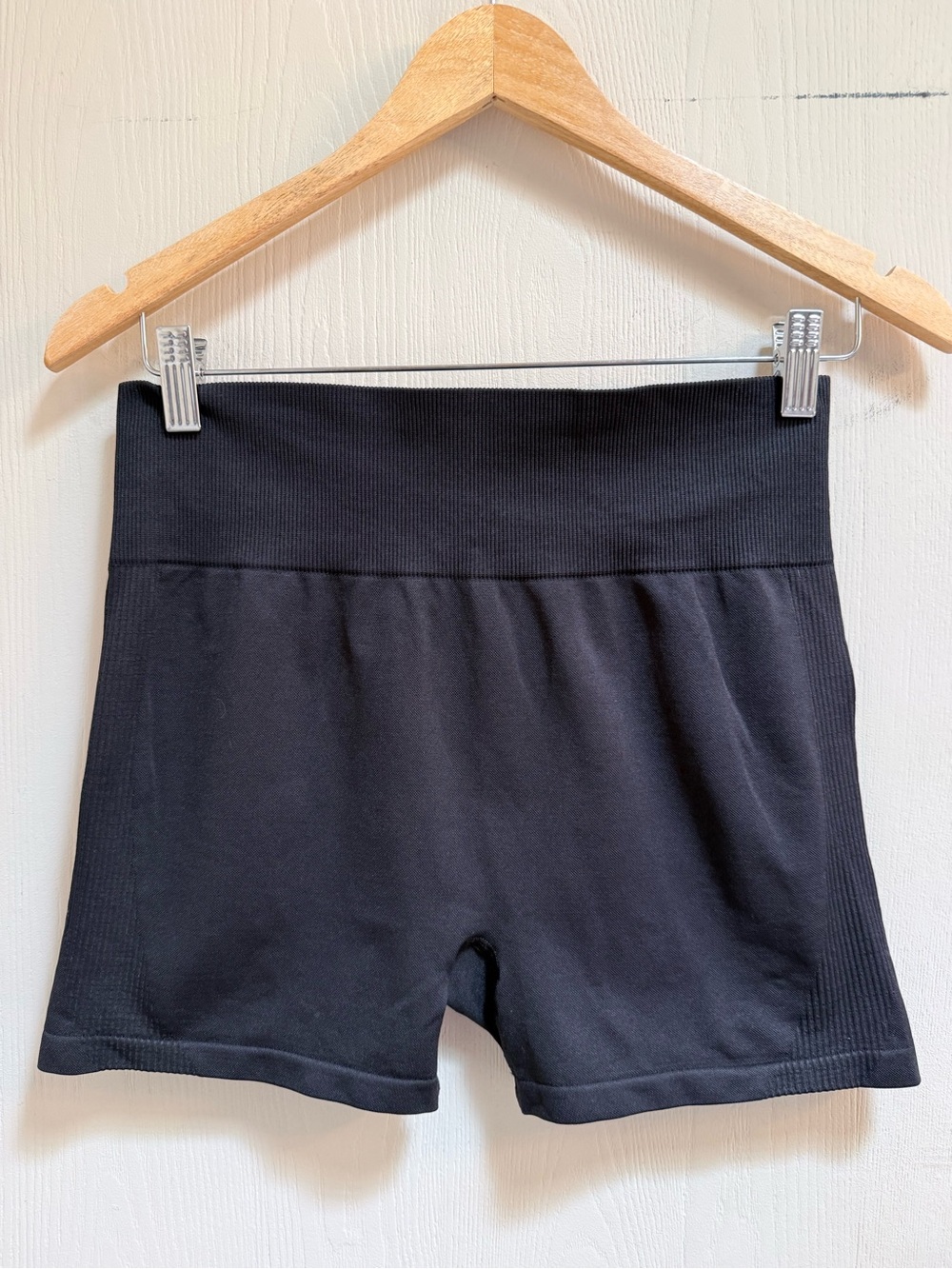 PINK Victoria's Secret Black High-Rise Bike Shorts